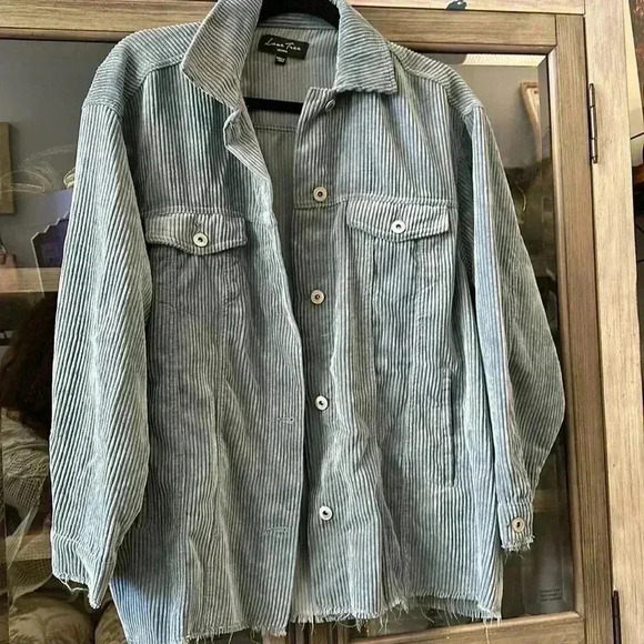 LOVE TREE oversized, corduroy, jacket, size, medium - Picture 2 of 6